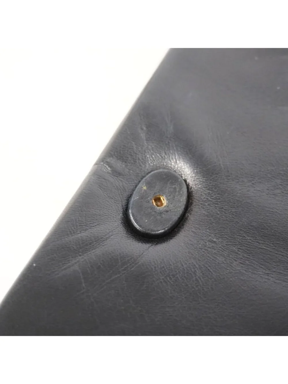 Chanel Shoulder Bag Lambskin Black Gold